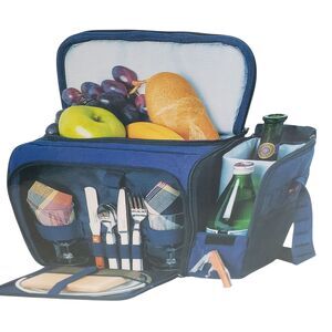 New Picnic Time Malibu Insulated Picnic Pack / Picnic Basket / Cooler Tote
